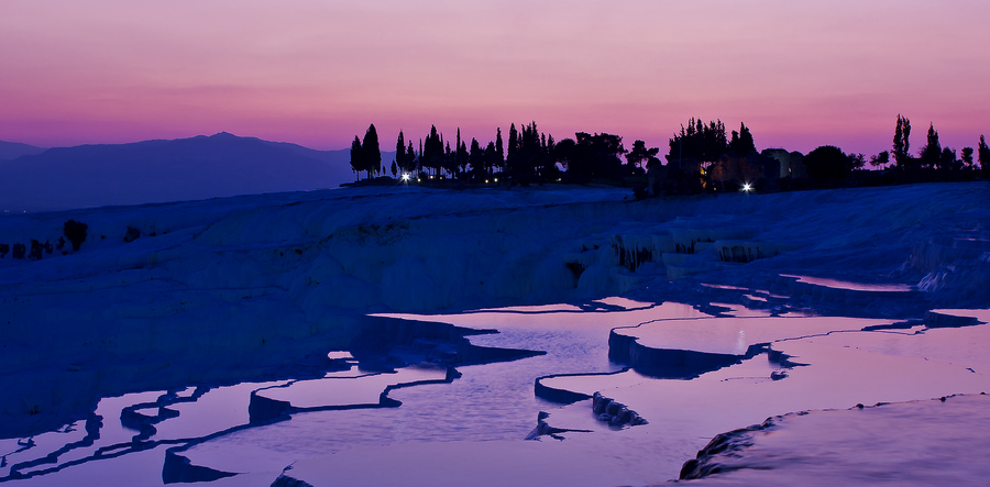 Sunset at the Pamukkale