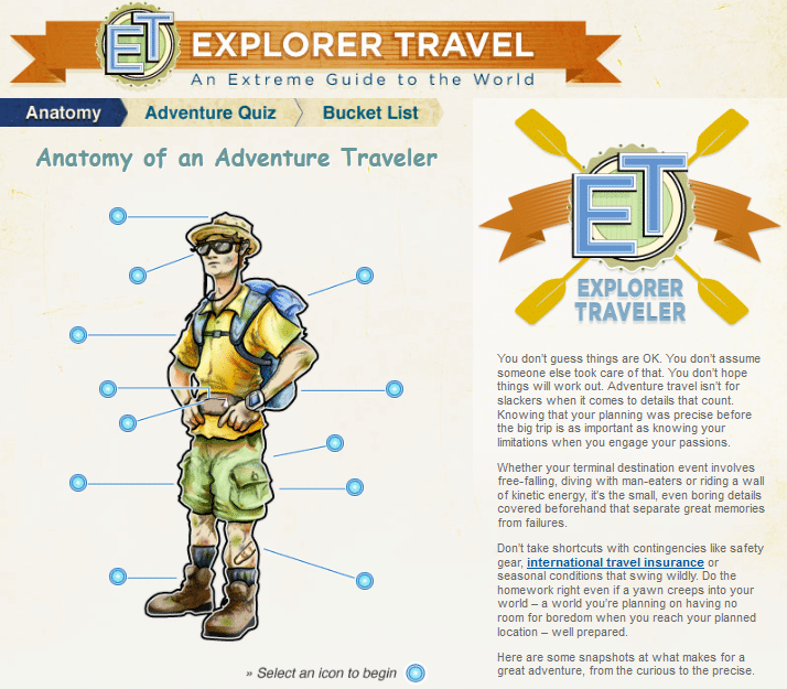 What is an adventure traveler