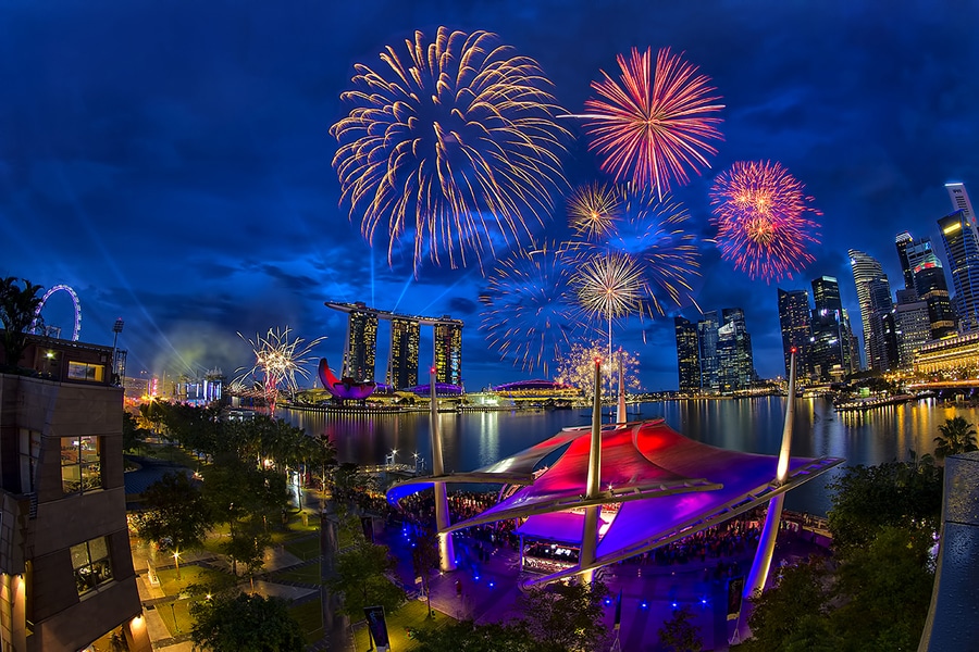 Magical Firworks in Singapore