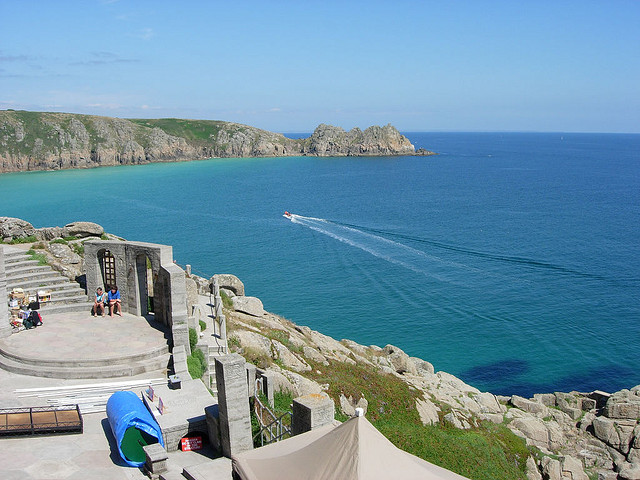 Porthcurno in South Cornwall