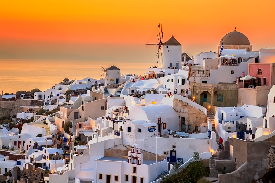 Oia at Sunset