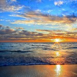 Australian sunset beach