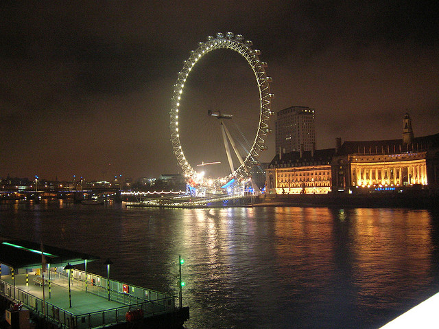 London eye -christmas night
