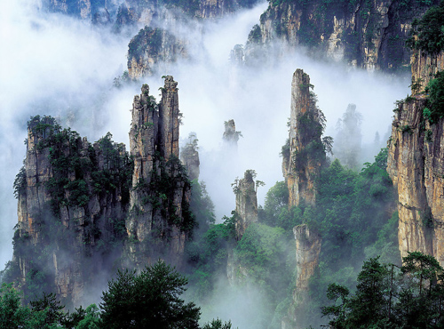 Mountains in Zhangjiajie