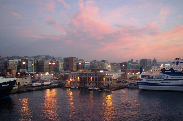 Naples harbor