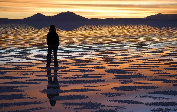 Reflections at sunset