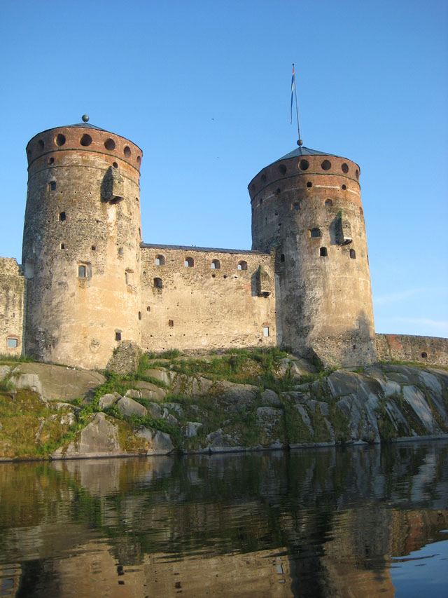 Olavinlinna castle big towers