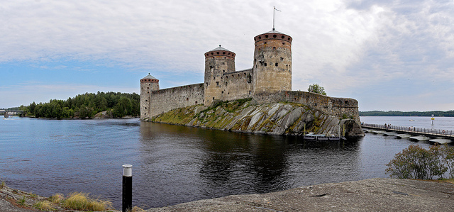 Olavinlinna castle panorama