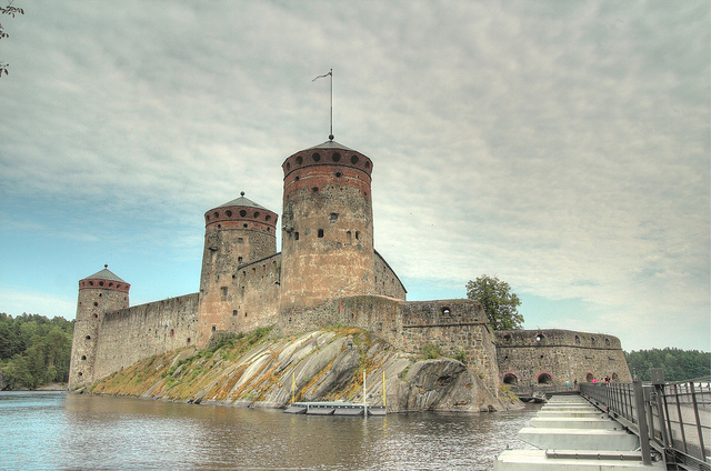 Olavinlinna view from the bridge