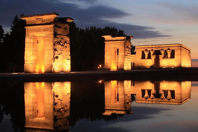Temple of Debod in Madrid, originally an Egyptian Temple