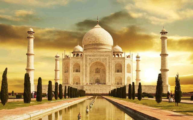 The majestic Taj Mahal in India