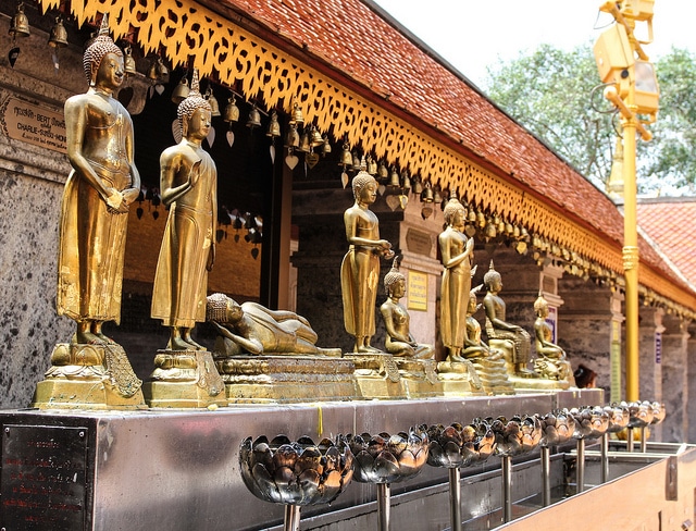 The temple Wat Phrathat sits on top of the Doi Suthep hill. Which is why it is also referred to as "Doi Suthep".