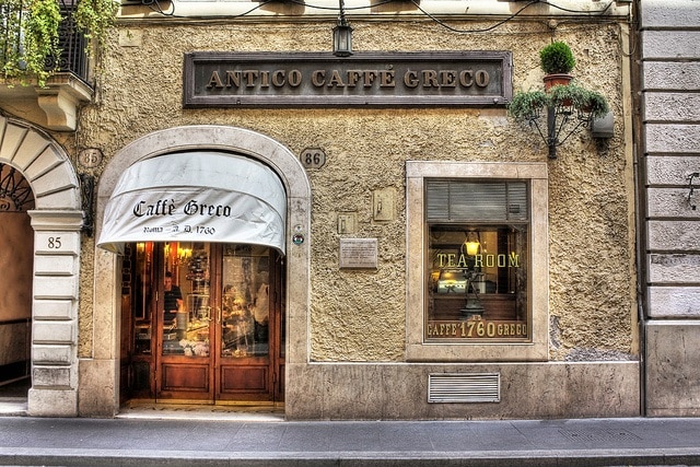 Antico Caffè Greco, Rome