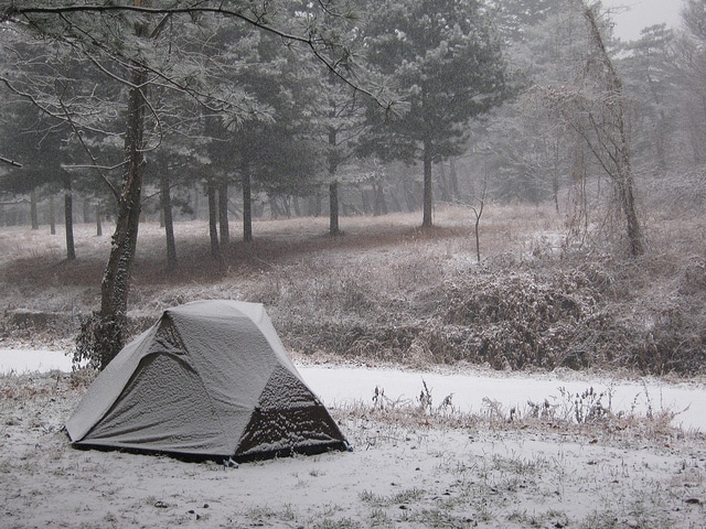 If you can brave the cold, winter is a great time to go camping