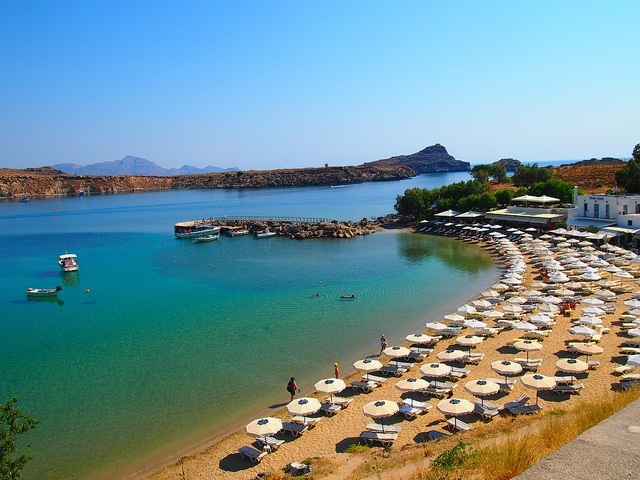 Lindos beach