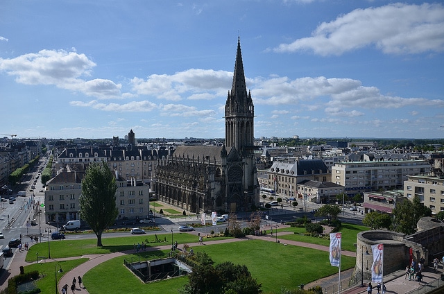 The beautiful city of Caen in Normandy