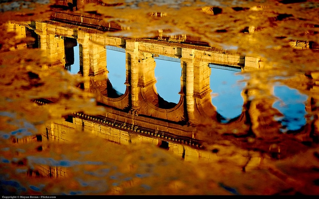 Reflection of the colosseum