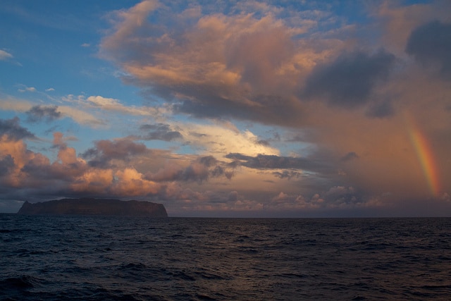 Rainbow in the remotest island