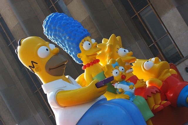 The Simpsons family