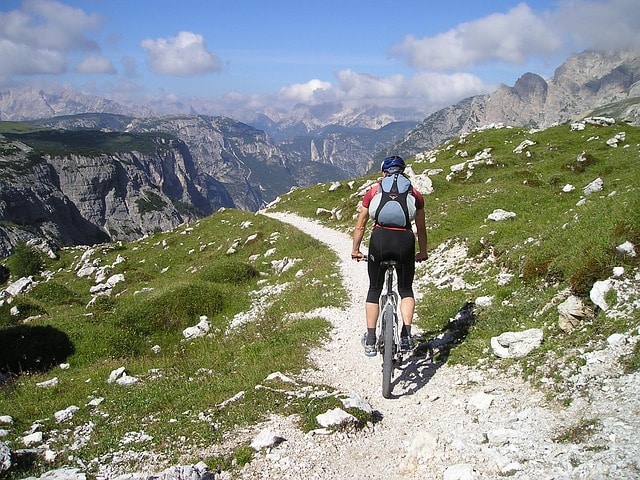 Riding on the Alps