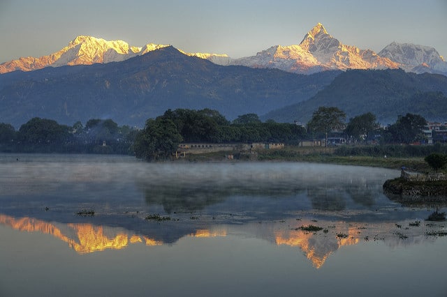 Annapurna and Machapuchare