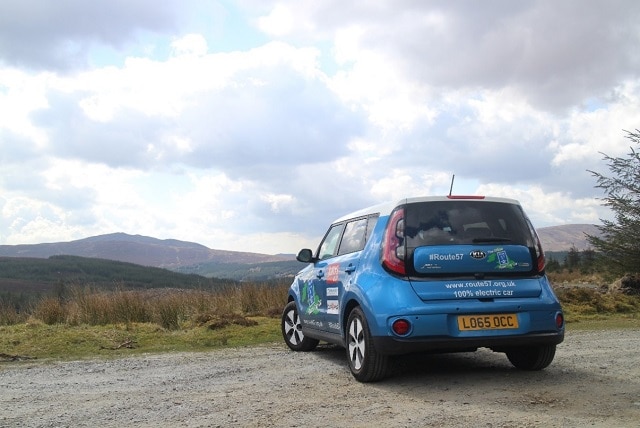 Route 57 car at the Wicklow Mountains, Ireland