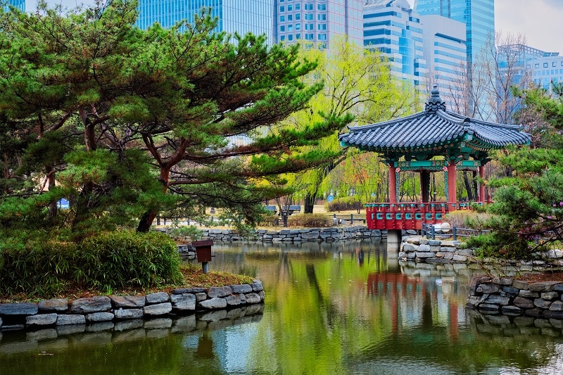 Yeouido Park in Seoul, Korea