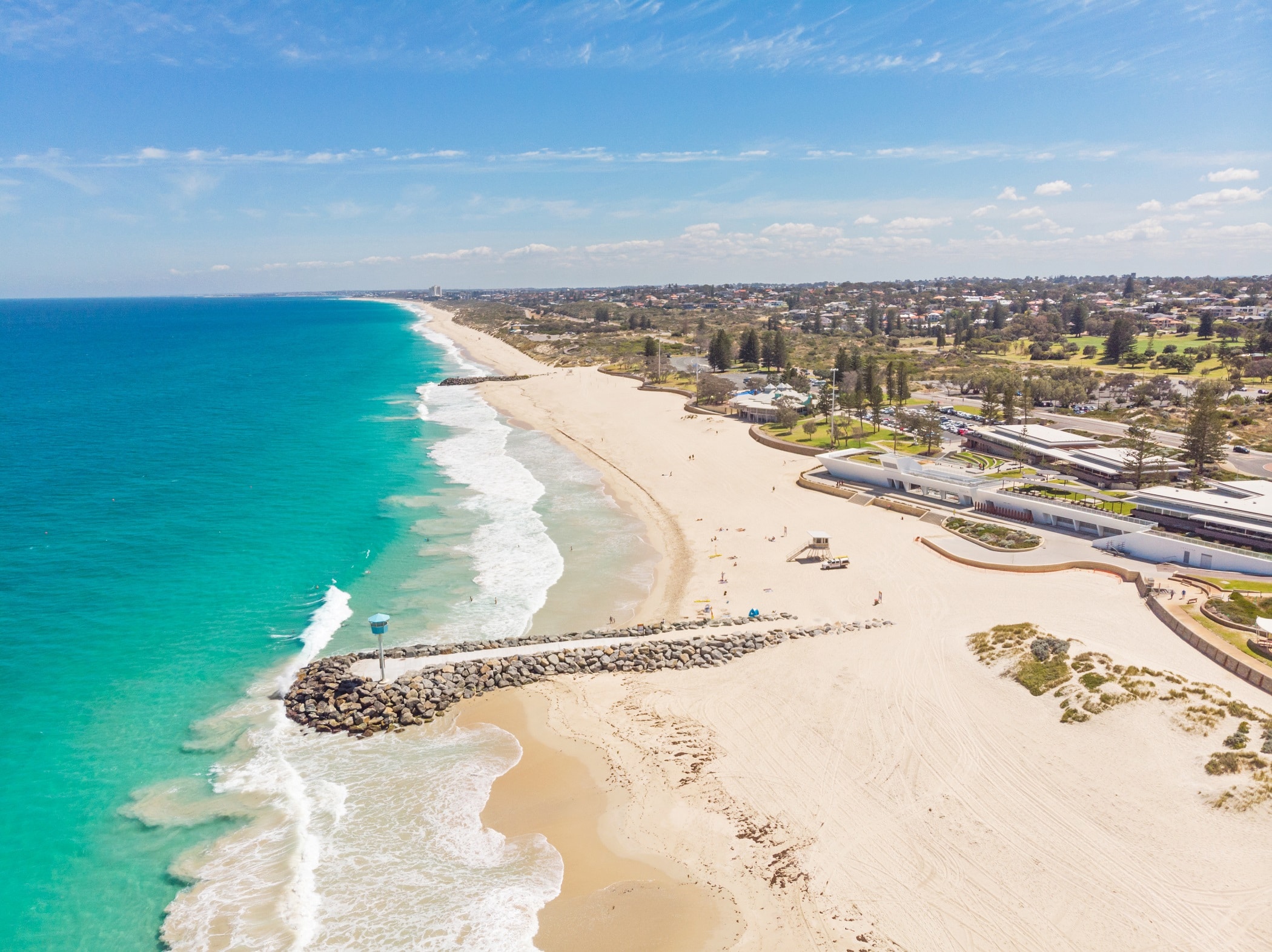 Aerial View of City Beach