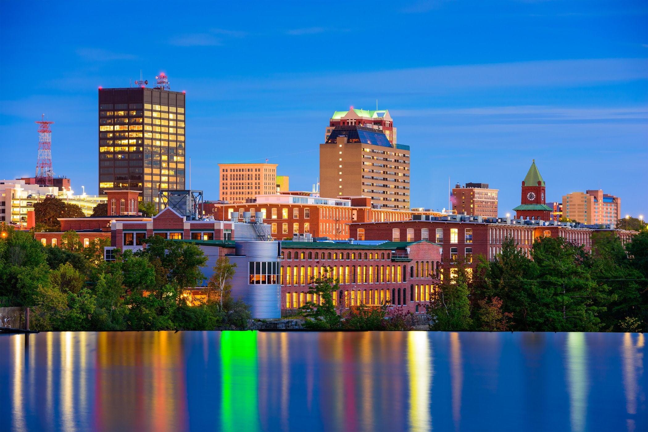 Manchester, New Hampshire Skyline