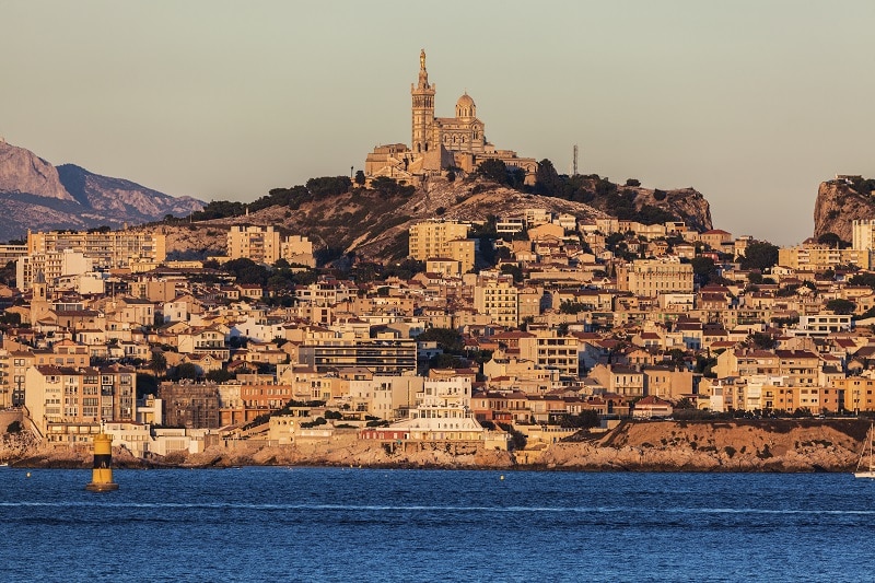 Marseille panorama from Frioul archipelago