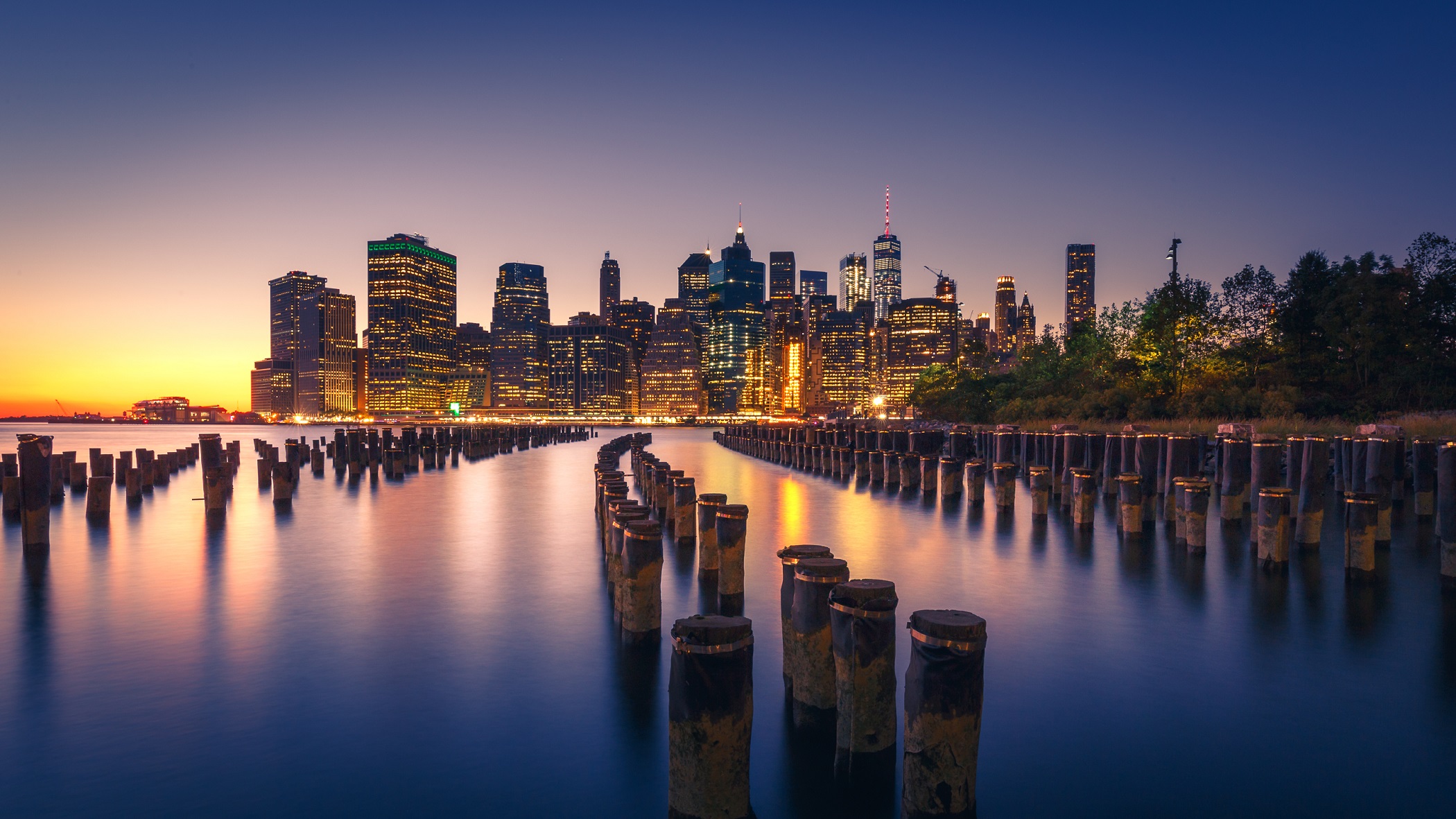 New York City Skyline at Night