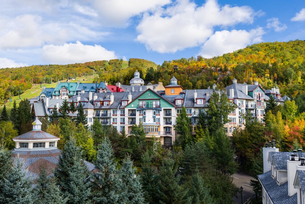 Mont-Tremblant village general view in fall