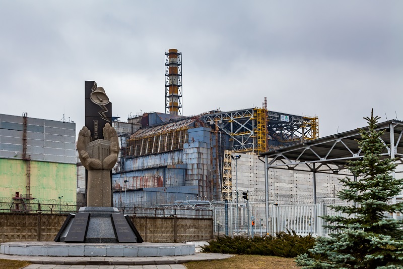 Pripyat, Chernobyl exclusion zone. Chernobyl nuclear power plant.