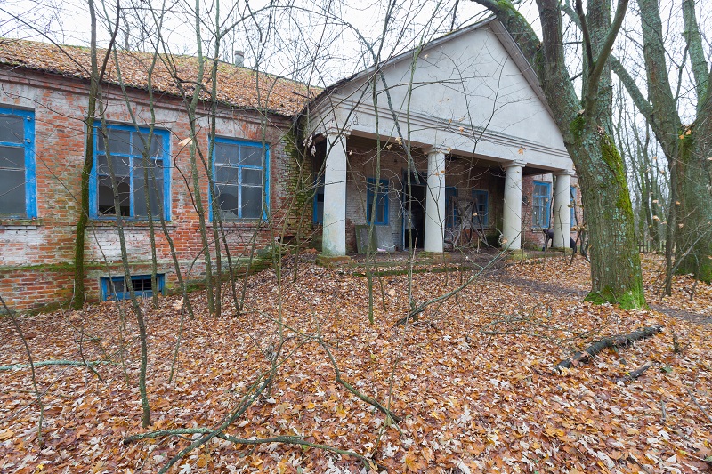 Ruined kindergarten in Chernobyl