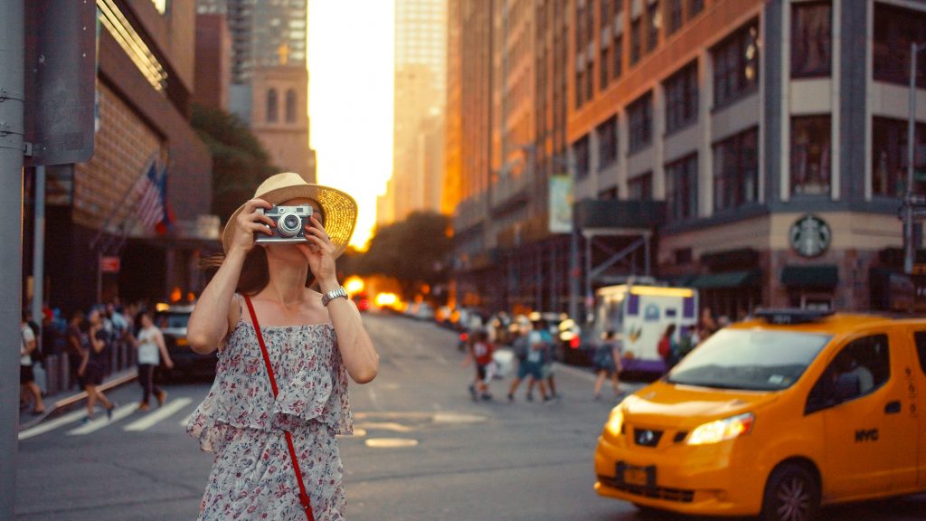 Young photographer in New York
