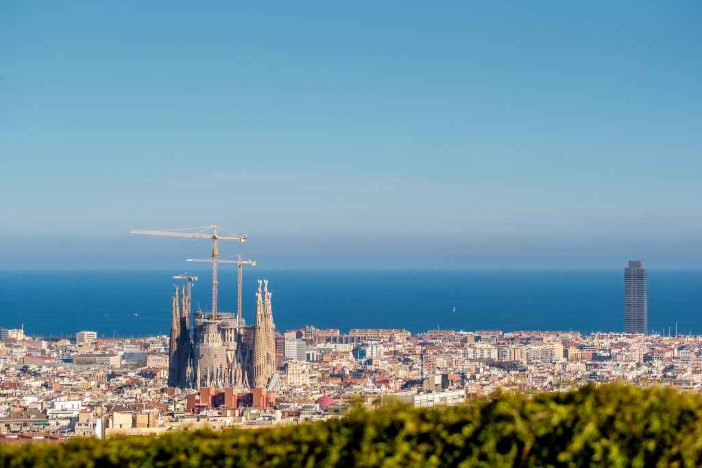 Barcelona cityscape overlook