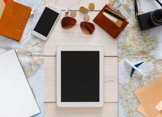 Travel planning and technologies concept