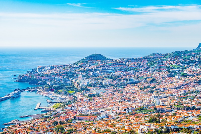 The capital of Madeira Island - Funchal city