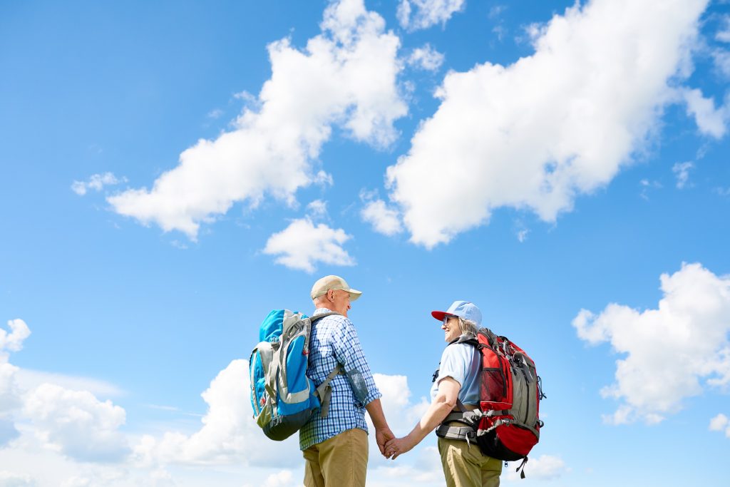 Loving Senior Couple Traveling Together