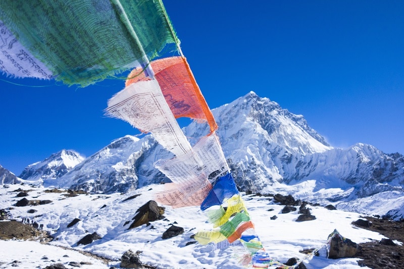 Prayer flags, Mount Everest Trek, Nepal