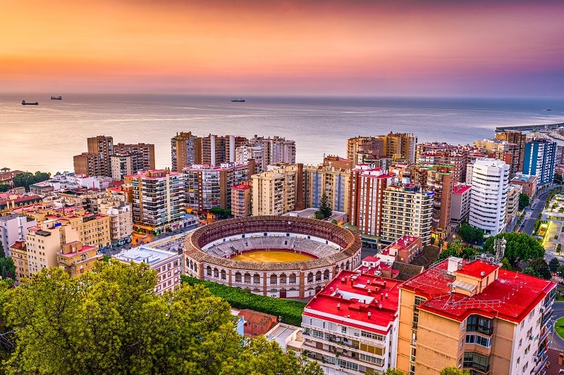 Malaga, Spain Cityscape