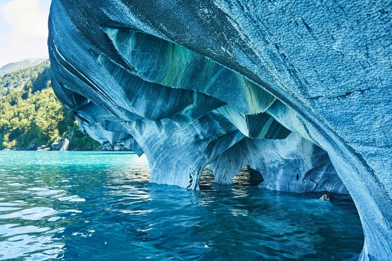 The,Marble,Caves,Of,Patagonia,,Chile.,Turquoise,Colors,And,Splendid