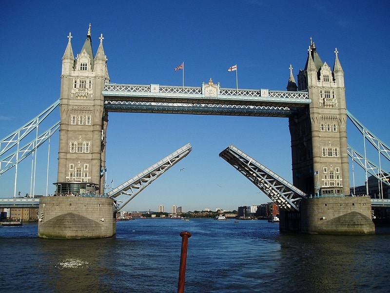 The Tower of London and Tower Bridge