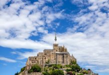 Scenic view to Mont Saint-Michel